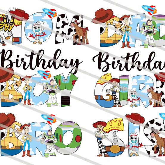 Toy Story Birthday Bundle PNG