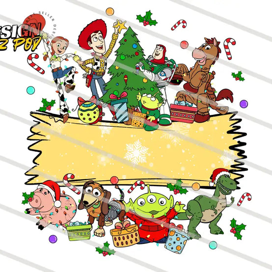 Toy Story Family Christmas PNG