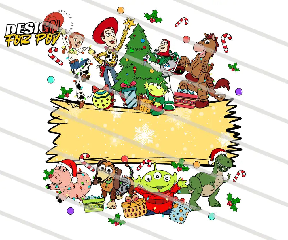Toy Story Family Christmas PNG