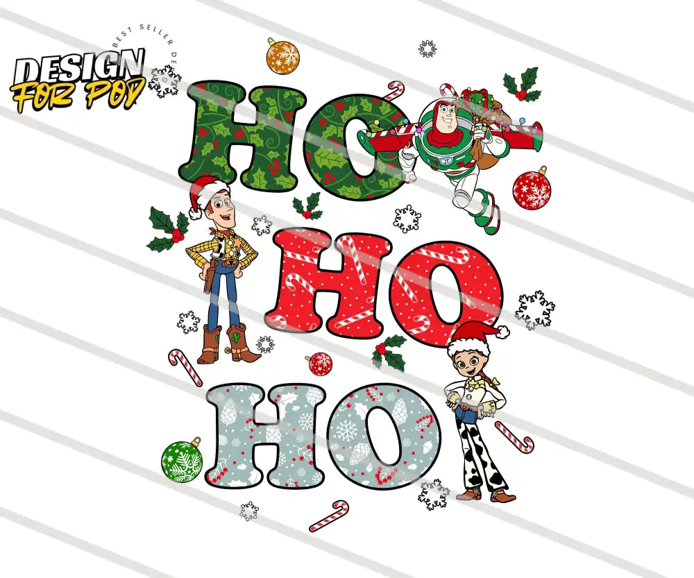 Toy Story Ho Ho Ho Christmas PNG