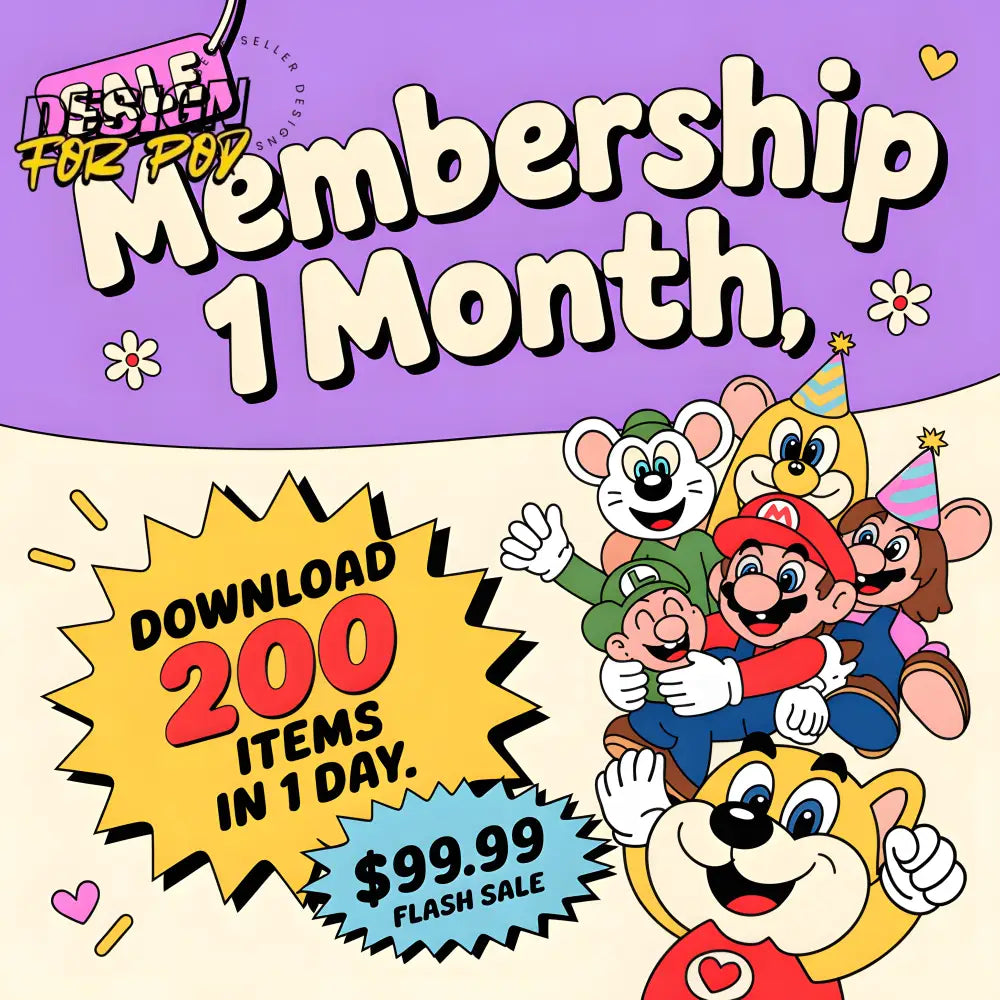 Unlimited downloads 1-Month Membership