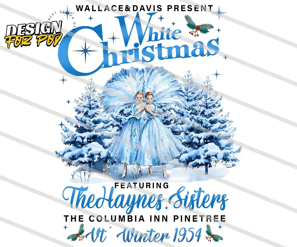 Wallace and Davis Present White Christmas PNG